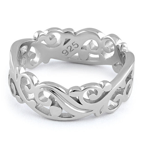 Sterling Silver Vines Ring