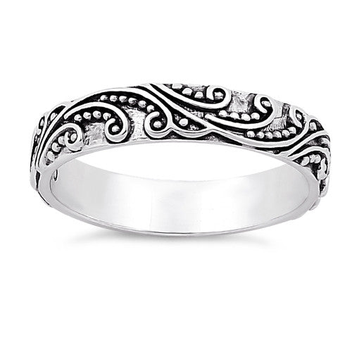 Sterling Silver Wave Ring