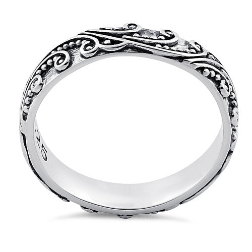 Sterling Silver Wave Ring