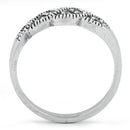 Sterling Silver Waves Marcasite Ring
