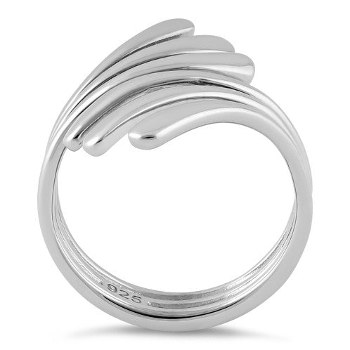 Sterling Silver Wavy Lines Ring