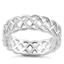 Sterling Silver Weaved Pattern Ring