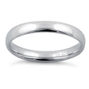 Sterling Silver Wedding Band 3mm