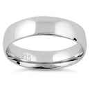 Sterling Silver Wedding Band 5mm