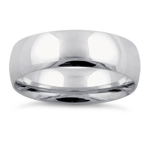 Sterling Silver Wedding Band 6mm