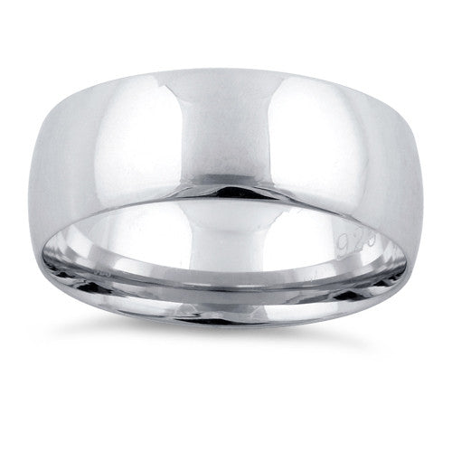 Sterling Silver Wedding Band 7mm