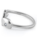 Sterling Silver Whale Clear Round CZ Ring