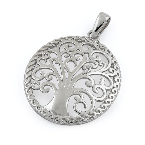 Sterling Silver Whimsic Tree of Life Pendant