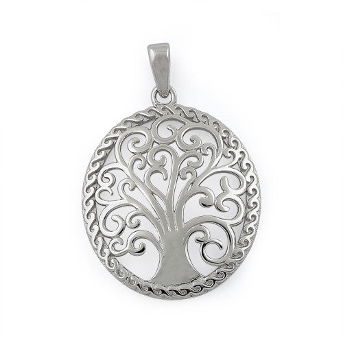 Sterling Silver Whimsic Tree of Life Pendant