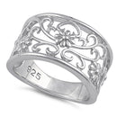 Sterling Silver Wild Flowers Ring