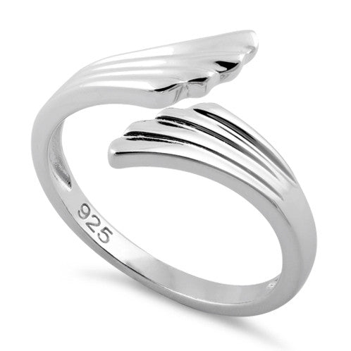 Sterling Silver Wings Adjustable Ring