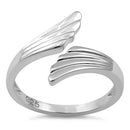 Sterling Silver Wings Adjustable Ring