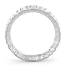 Sterling Silver Wood Design Ring