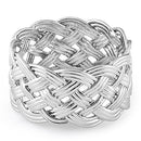 Sterling Silver Woven Knot Ring