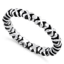 Sterling Silver X & O Stacklable Ring