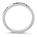 Sterling Silver "You make me feel like smiling!" Ring