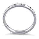 Sterling Silver "Your Smile Brightens My World" Ring